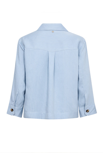 MMCelina Neo Shirt Light Blue Stripe - 176580 Thumbnail