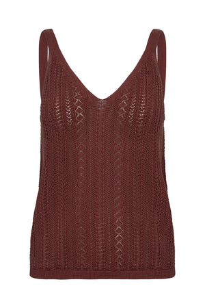 MMCressida Wash Knit Top Cowhide - 180250