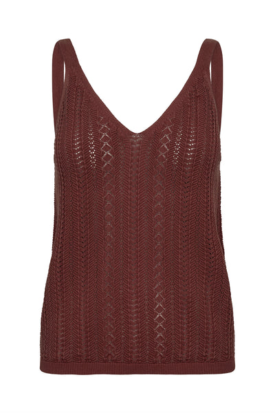 MMCressida Wash Knit Top Cowhide - 180250 Thumbnail