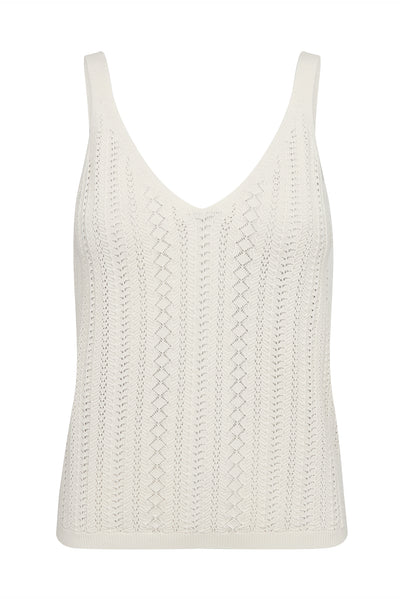 MMCressida Wash Knit Top ECRU - 180250 Thumbnail