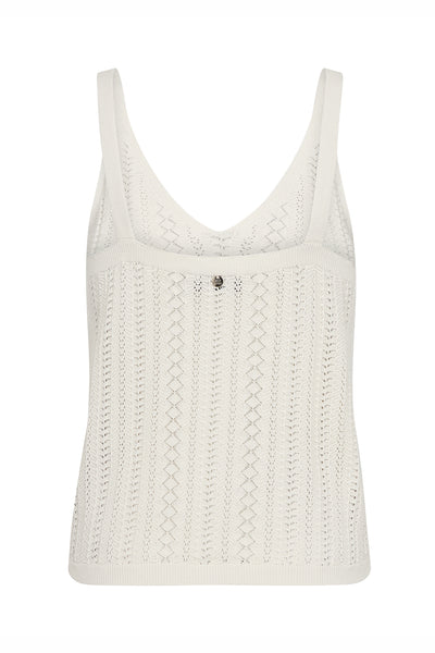 MMCressida Wash Knit Top ECRU - 180250 Thumbnail
