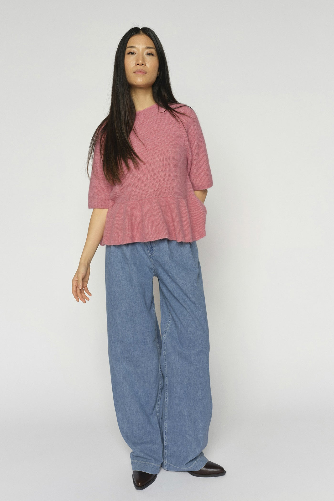 MMDagny Pleat Jeans Light Blue - 178590