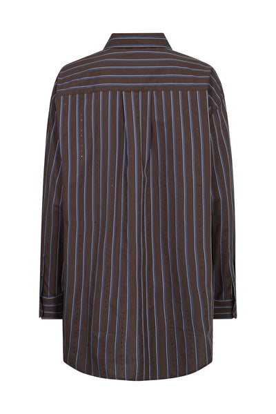 MMDanika Stripe Rhin Shirt Bracken - 175650 Thumbnail