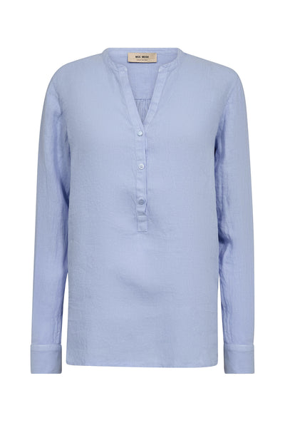 MMDanna Linen Blouse Brunnera Blue - 163720 Thumbnail