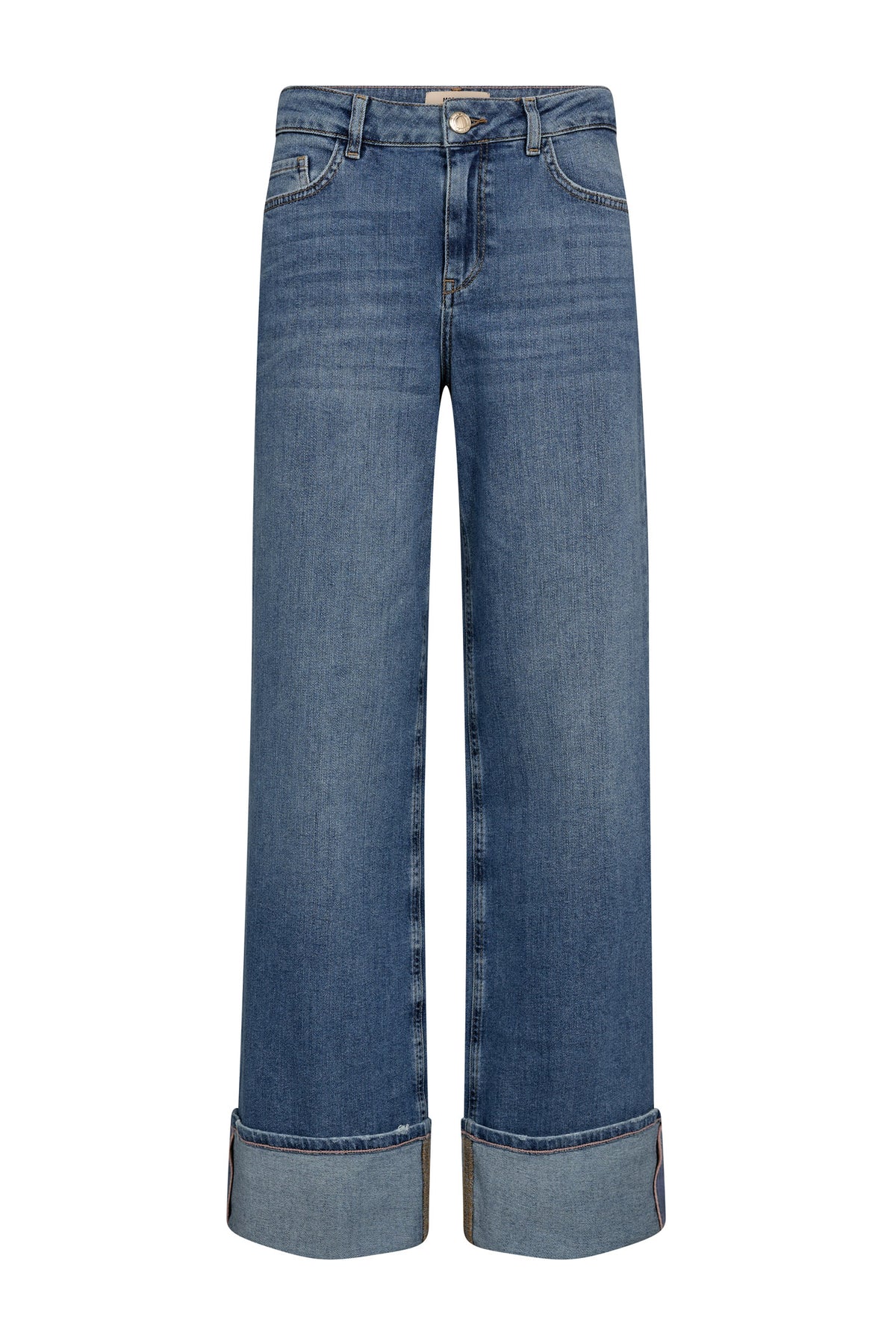MMDara Turn-up Jeans Mid Blue - 178360