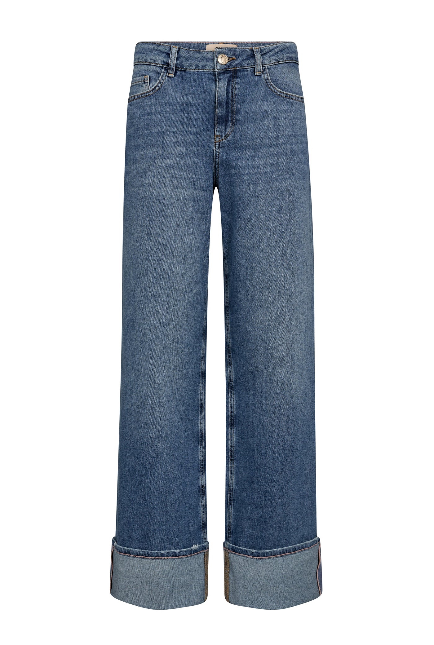 MMDara Turn-up Jeans Mid Blue - 178360