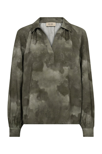 MMDrana Camflou Jacq Blouse Olive night - 175940 Thumbnail