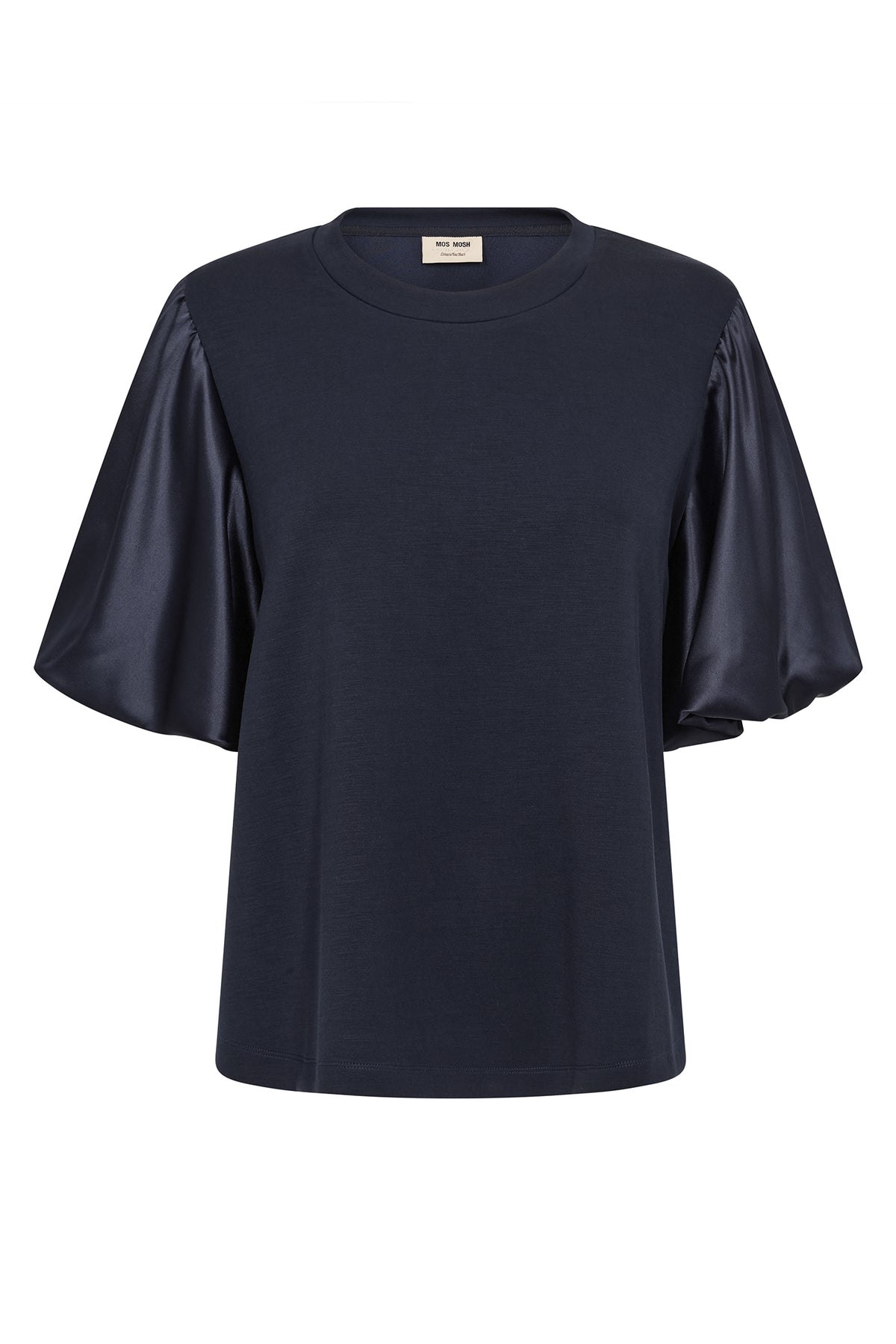 MMDuba O-SS Satin Sweatshirt Salute Navy - 180830