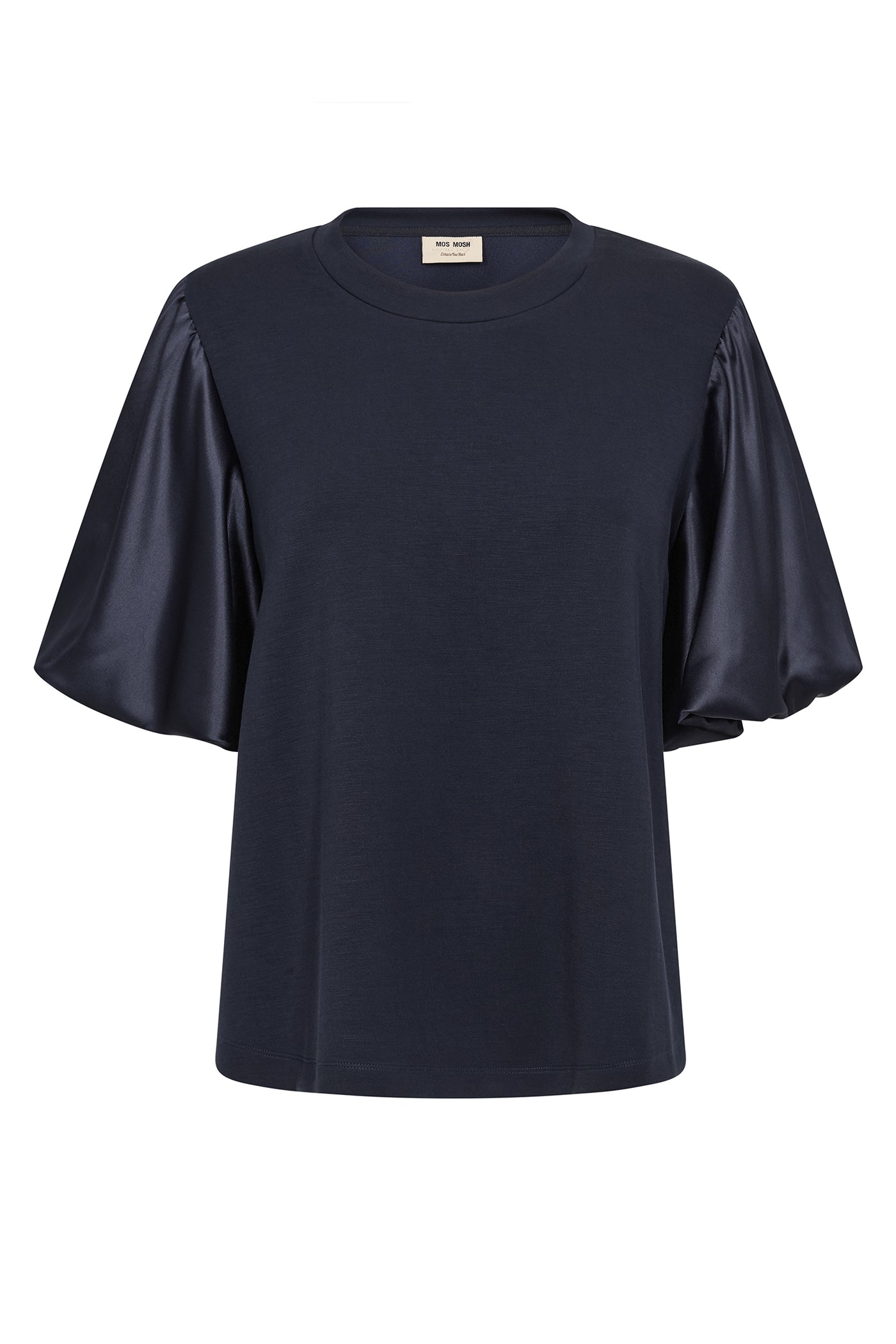 MMDuba O-SS Satin Sweatshirt Salute Navy - 180830