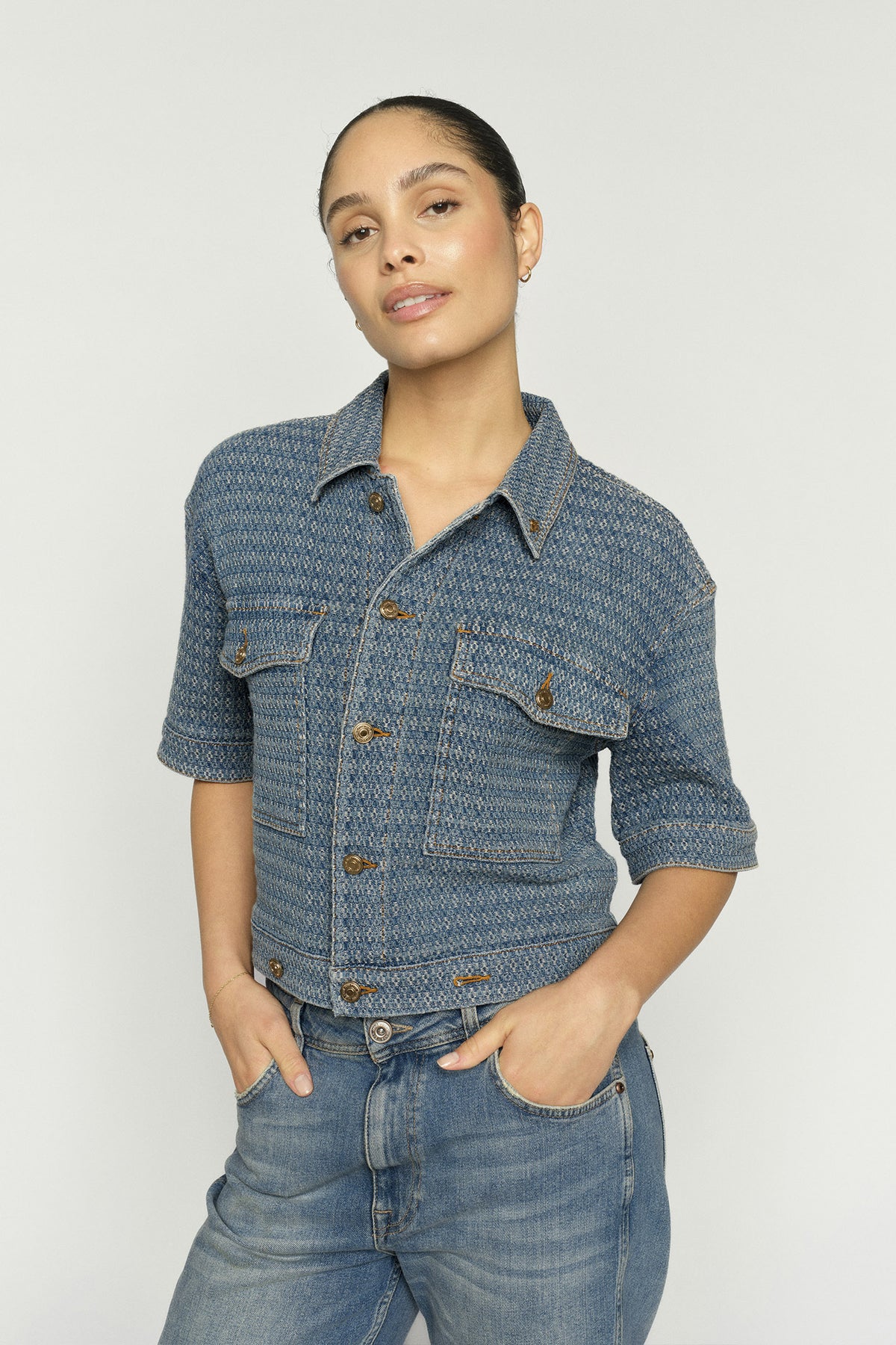 MMEbba Bobble Jacket Blue - 176670