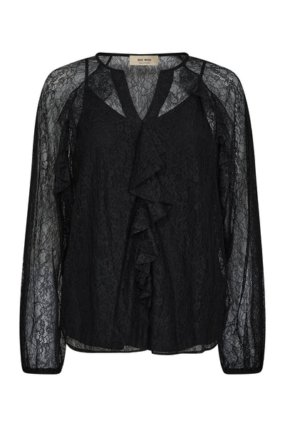 MMEika Lace Blouse Black - 173460 Thumbnail