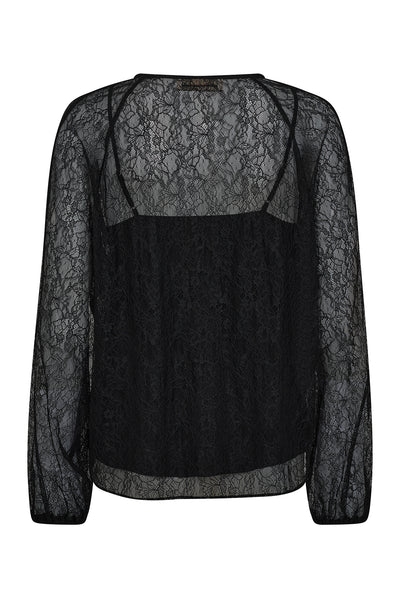 MMEika Lace Blouse Black - 173460 Thumbnail