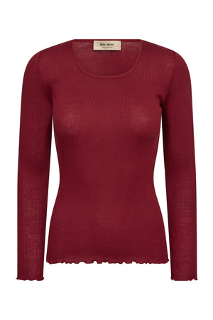 MMElaine O-LS Seamless Tee Rhythmic Red - 167660