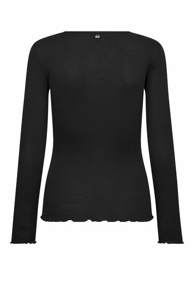 MMElaine Seamless Silk O-LS Te Black - 176370 Thumbnail