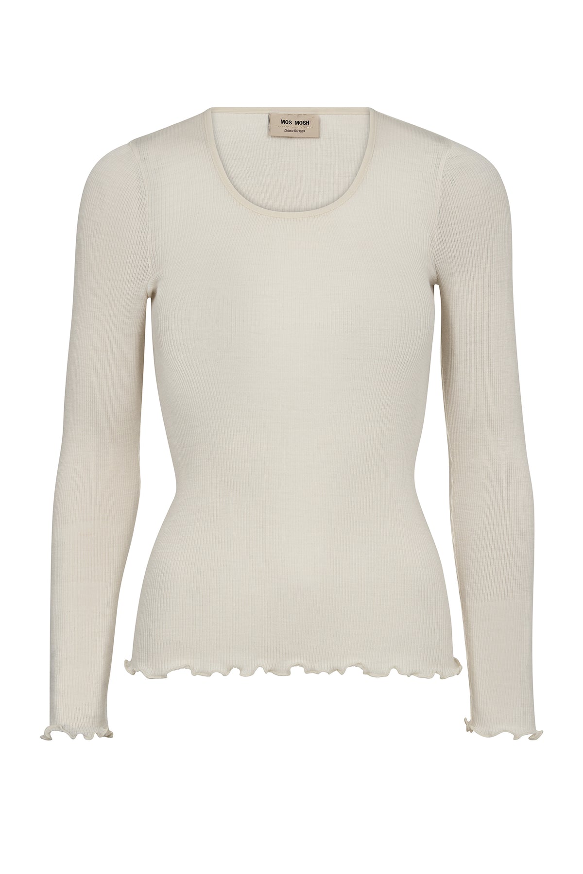 MMElaine Seamless Silk O-LS Te ECRU - 176370