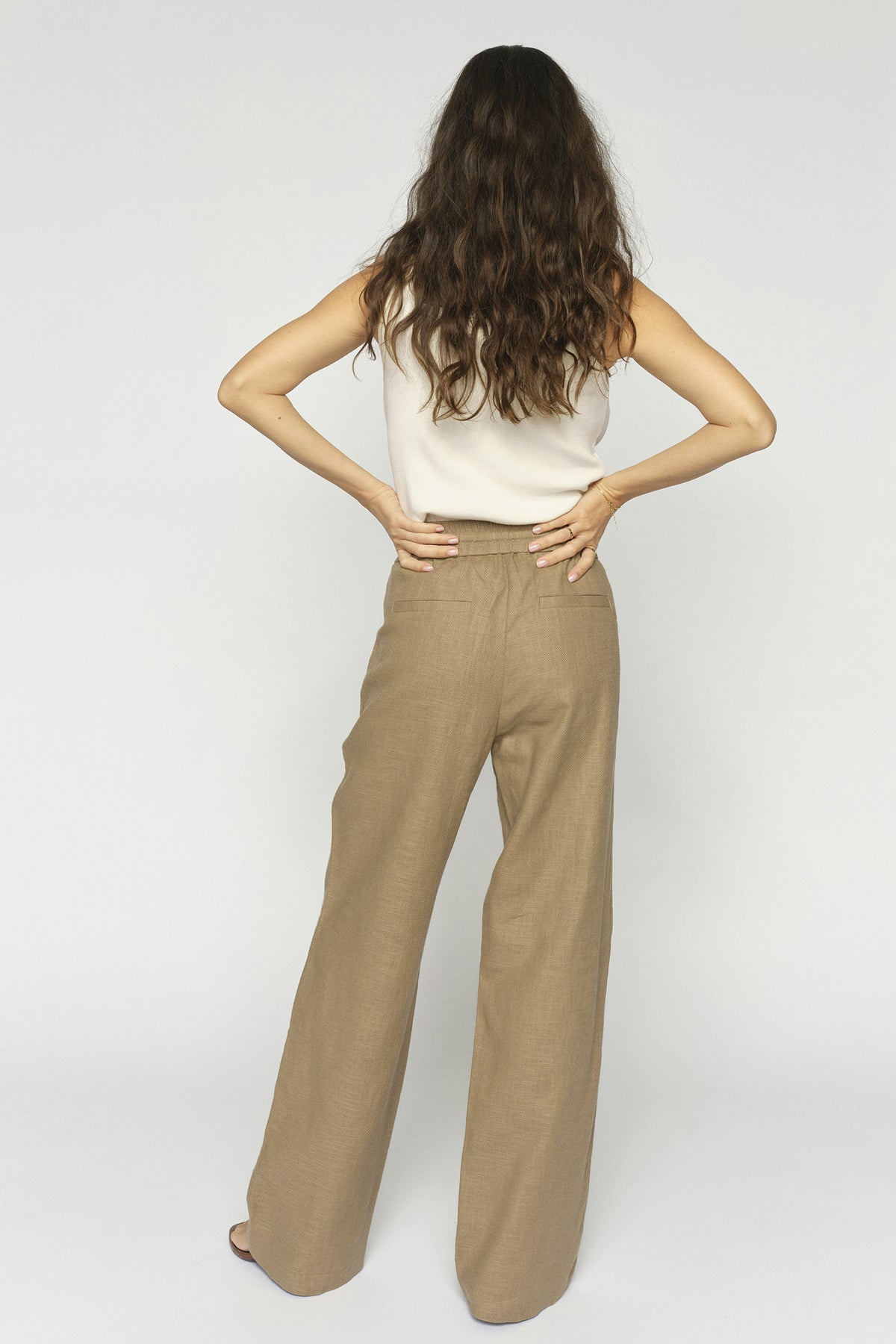MMElie Ramie Pant Petrified Oak - 177860