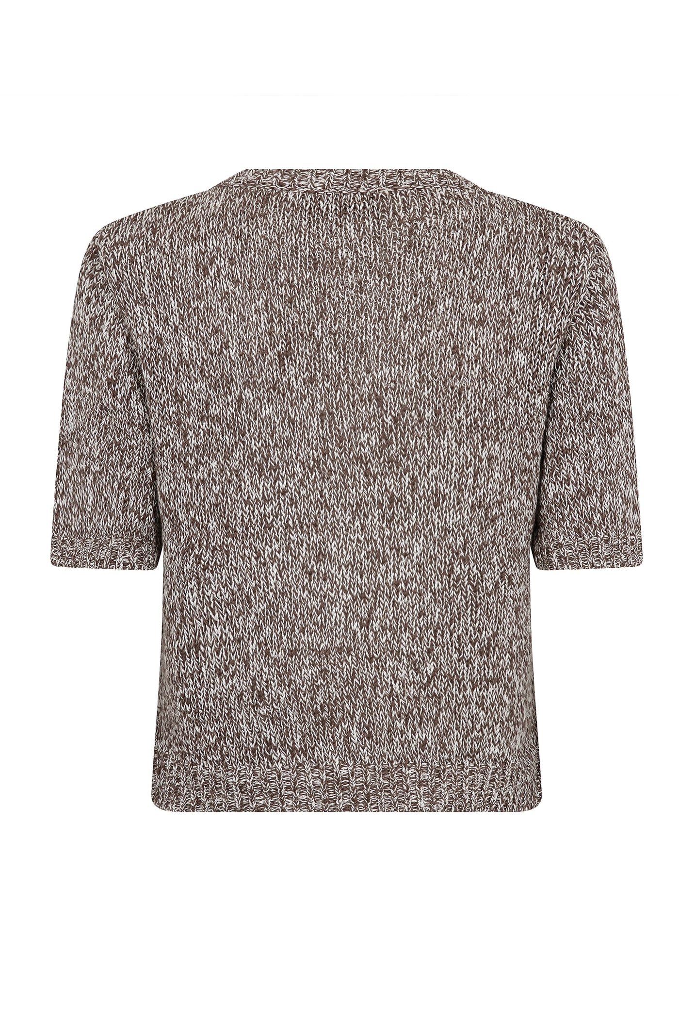 MMElio SS Knit Cardigan Coffee Quartz - 177700