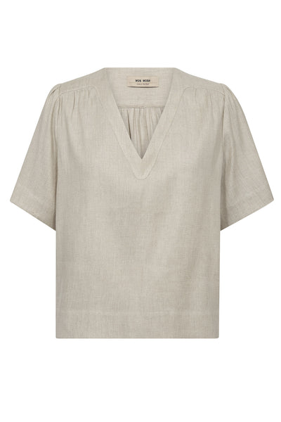 MMEliva Miri Blouse Clay - 179690 Thumbnail