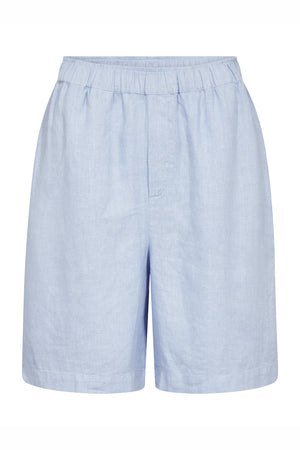 MMEmmie linen Bermuda Shorts Brunnera Blue - 168480