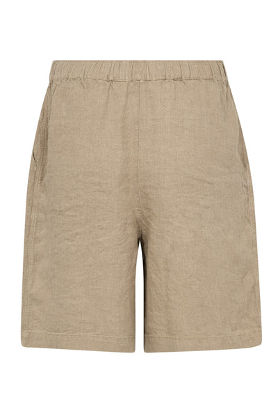 MMEmmie linen Bermuda Shorts Petrified Oak - 168480 Thumbnail
