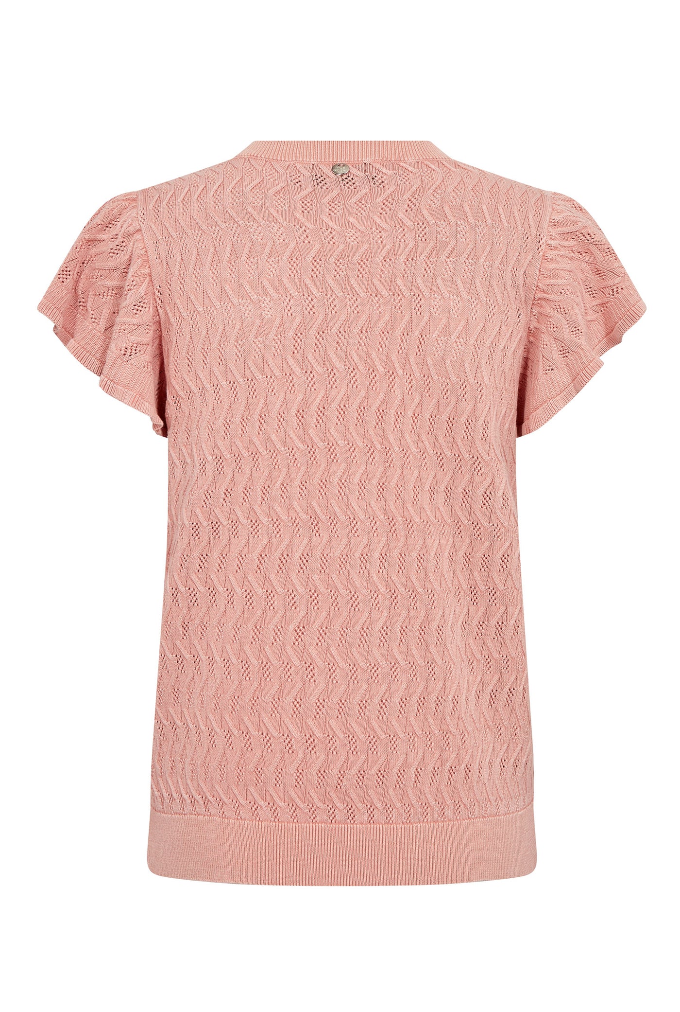 MMGanna Pattern O-Neck Knit To Peachy - 177580