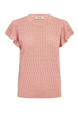 MMGanna Pattern O-Neck Knit To Peachy - 177580