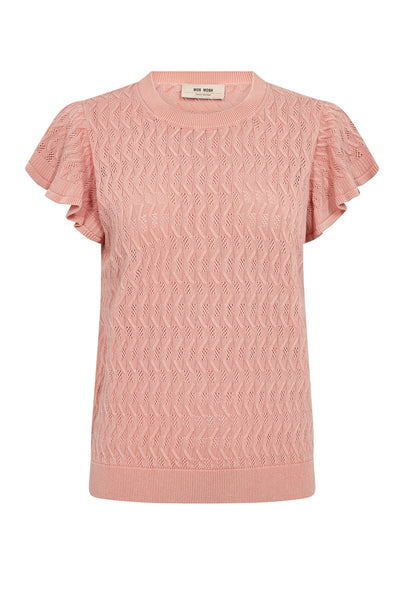 MMGanna Pattern O-Neck Knit To Peachy - 177580 Thumbnail