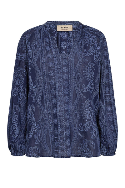 MMGata Allo Blouse Crown Blue - 178200 Thumbnail