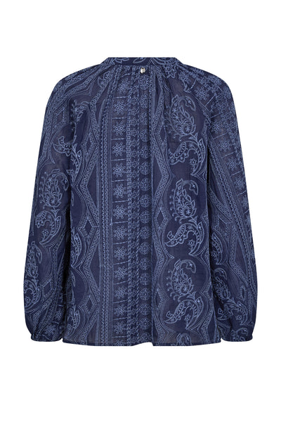 MMGata Allo Blouse Crown Blue - 178200 Thumbnail