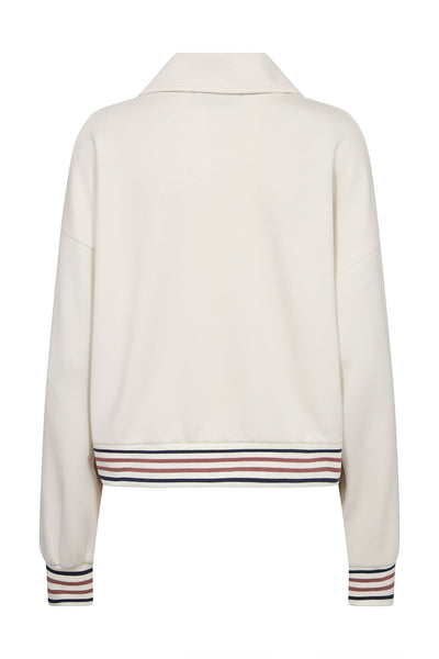 MMGeorgia LS Zip Sweatshirt ECRU - 177520 Thumbnail