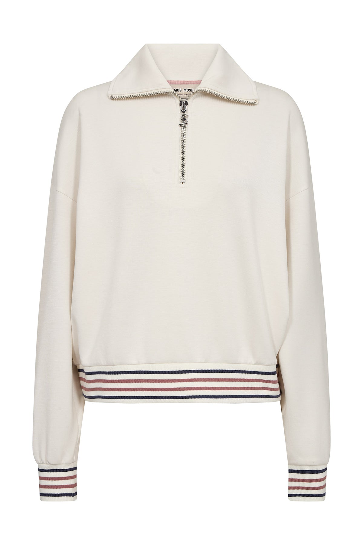 MMGeorgia LS Zip Sweatshirt ECRU - 177520