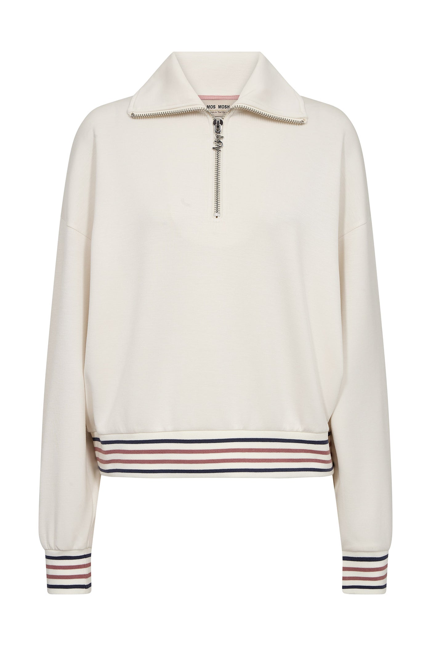 MMGeorgia LS Zip Sweatshirt ECRU - 177520