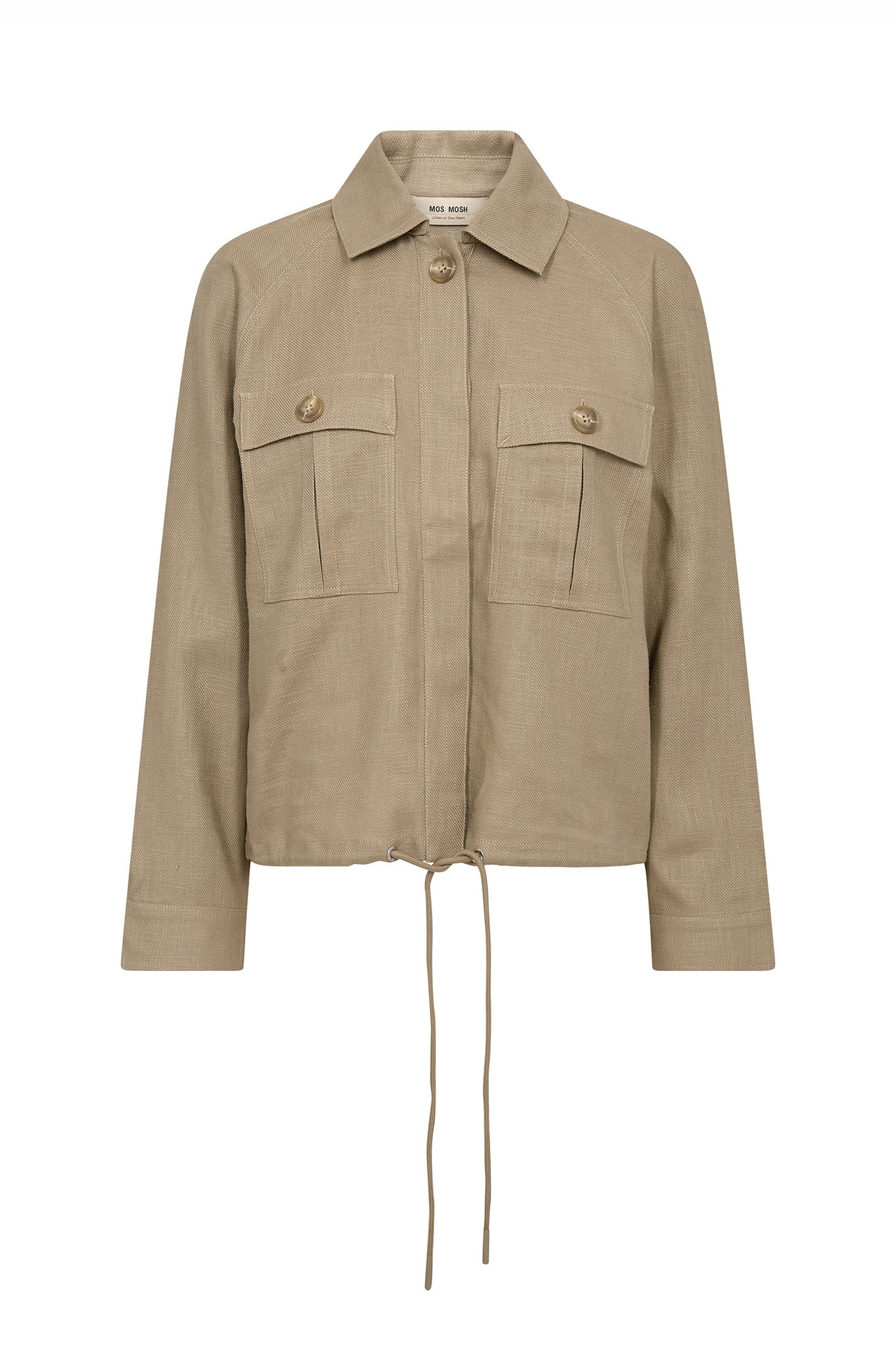 MMGinah Ramie Jacket Petrified Oak - 177000