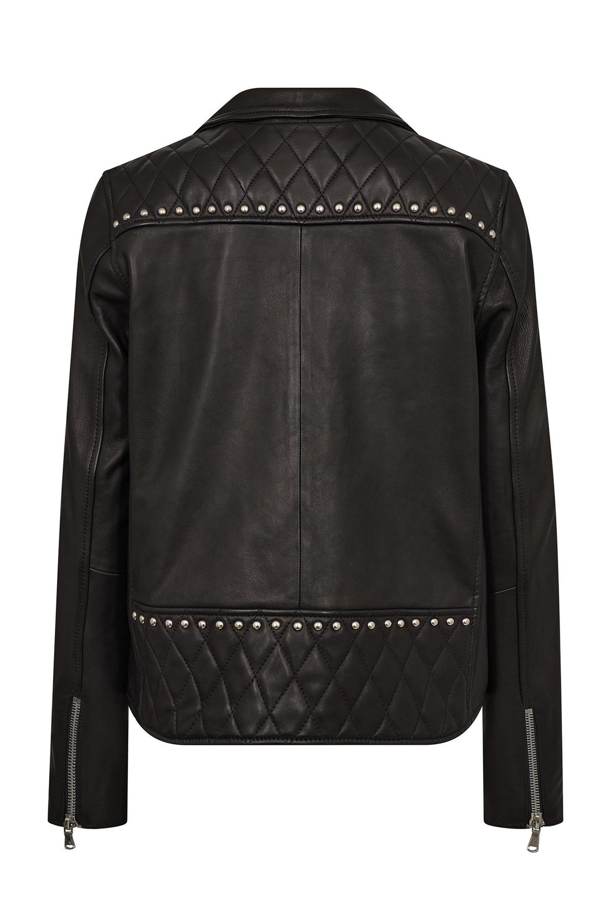 MMGoha Stud Leather Jacket Black - 175800
