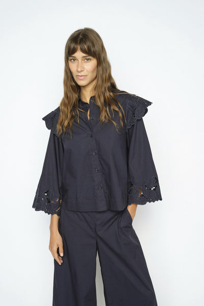 MMHeliam Broange Shirt Salute Navy - 182080 Thumbnail