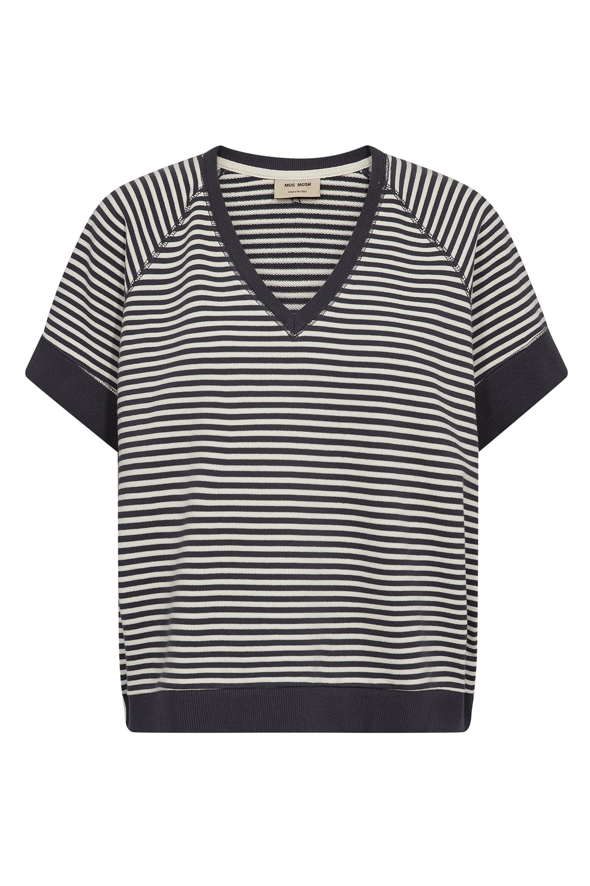 MMHolt V-SS Stripe Sweatshirt INDIA INK - 179000