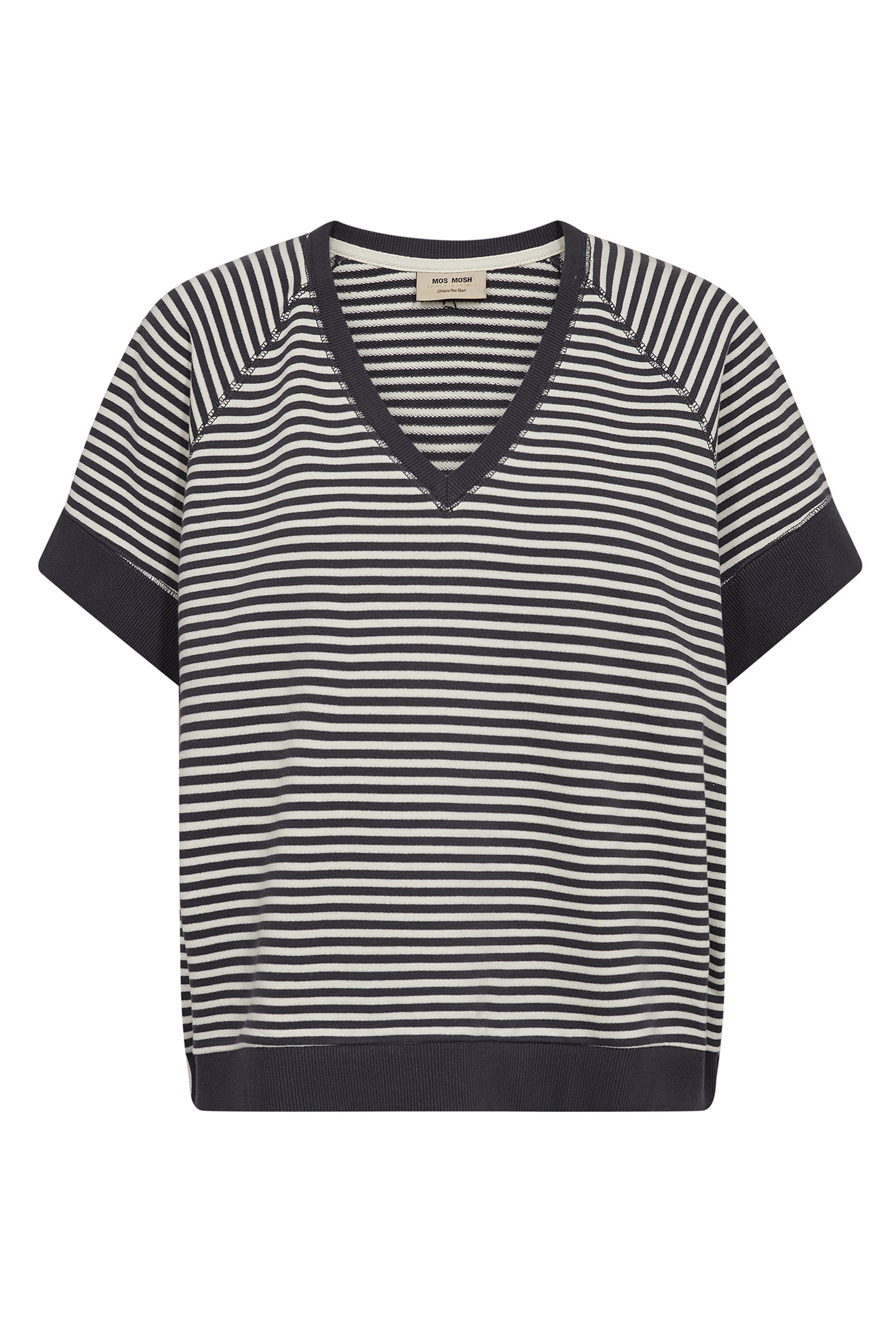 MMHolt V-SS Stripe Sweatshirt INDIA INK - 179000