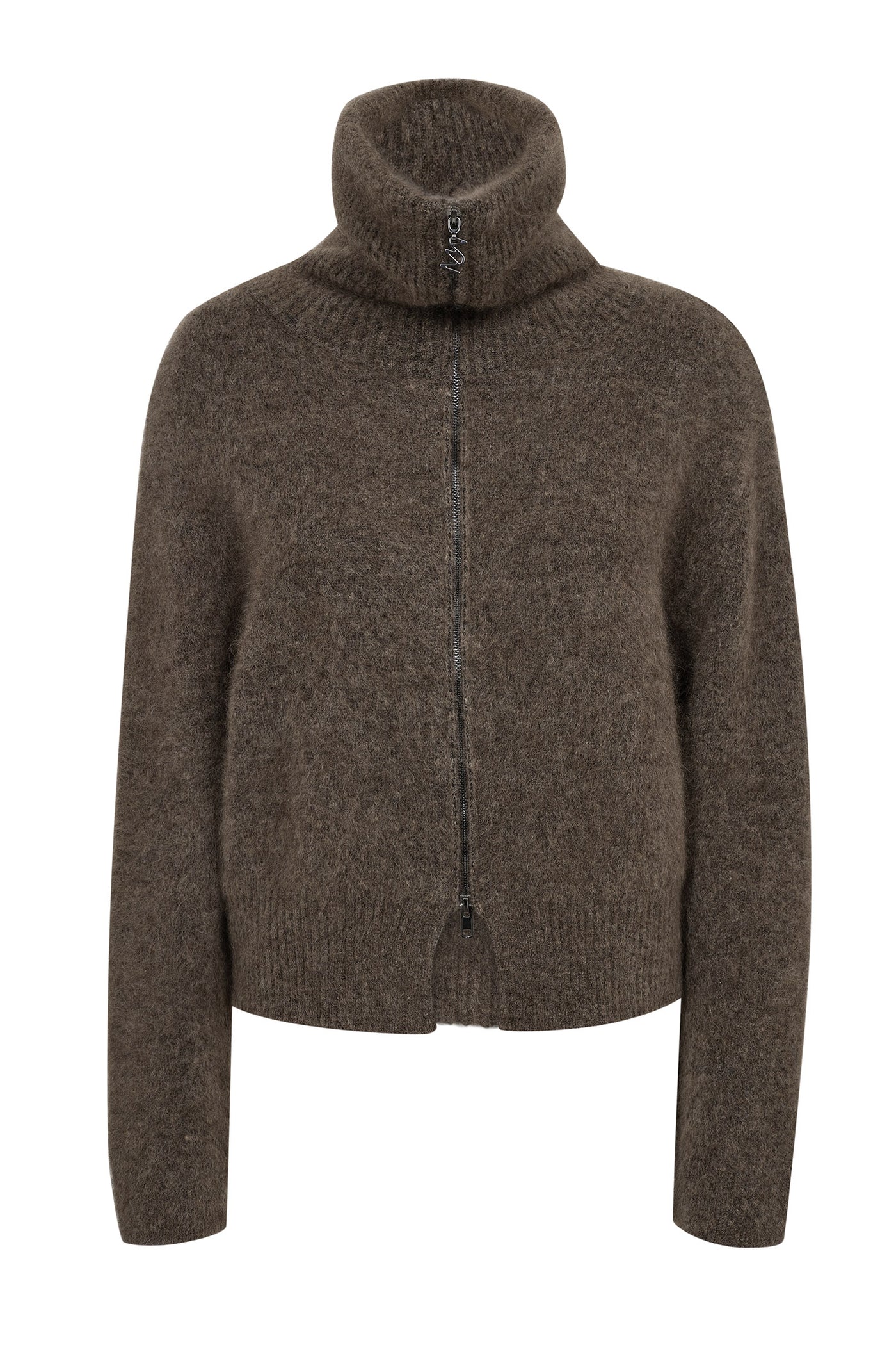 MMHulda Knit Zip Cardigan Bracken - 176130