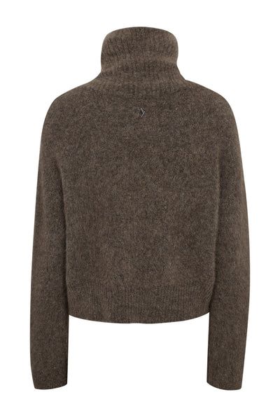 MMHulda Knit Zip Cardigan Bracken - 176130 Thumbnail