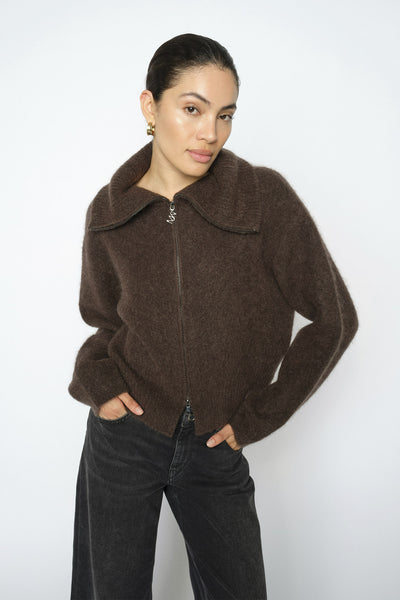 MMHulda Knit Zip Cardigan Delicioso - 176130 Thumbnail