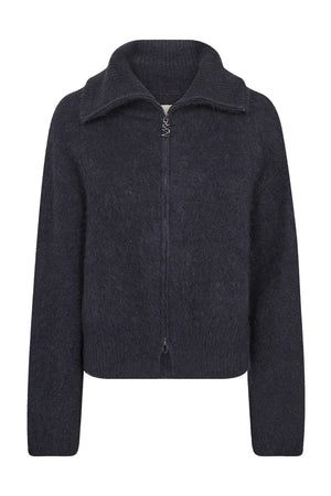 MMHulda Knit Zip Cardigan Salute Navy - 176130