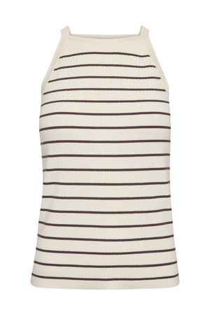 MMImanja Caliz Stripe Knit Top Coffee Quartz - 176720