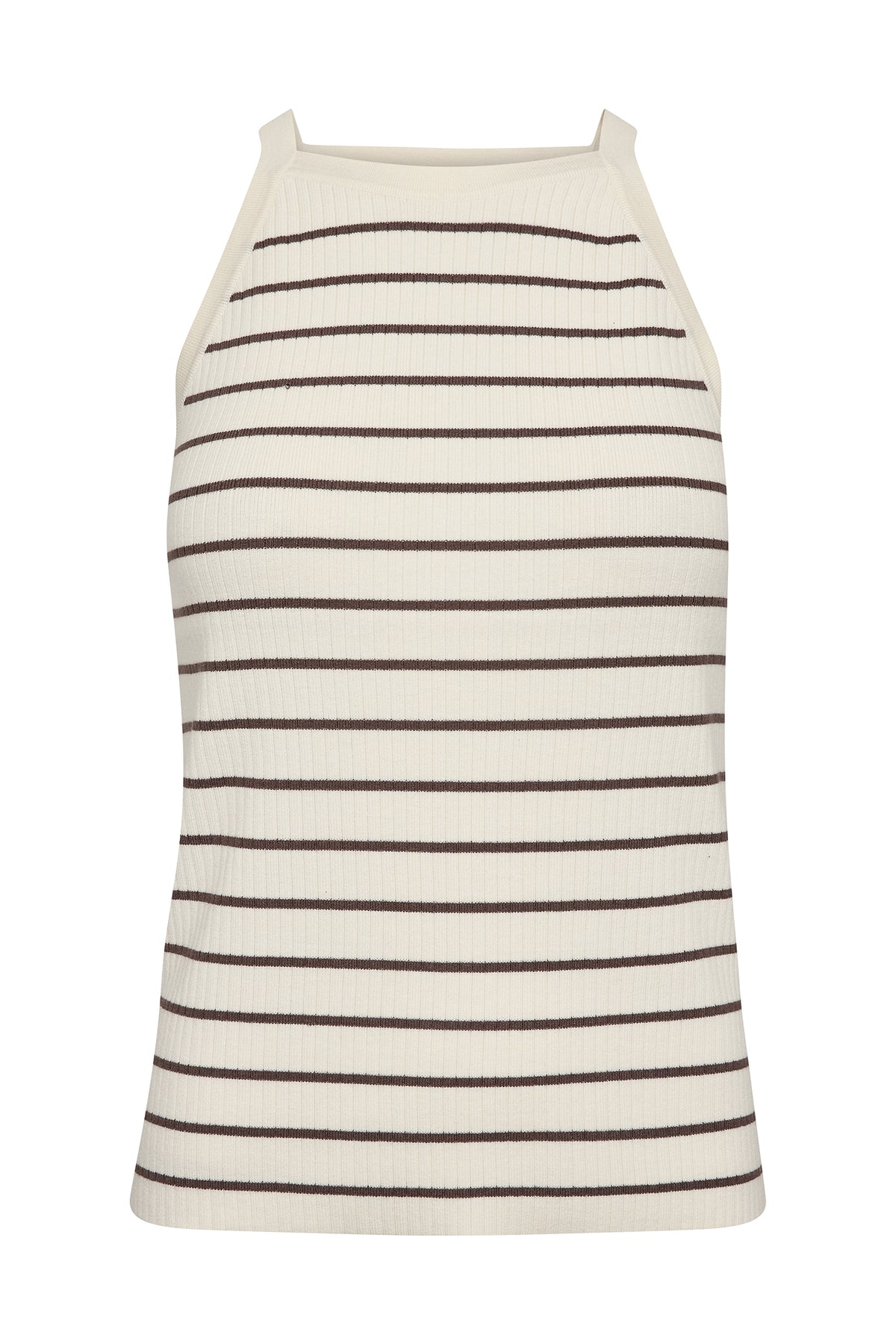 MMImanja Caliz Stripe Knit Top Coffee Quartz - 176720