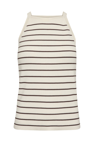 MMImanja Caliz Stripe Knit Top Coffee Quartz - 176720 Thumbnail