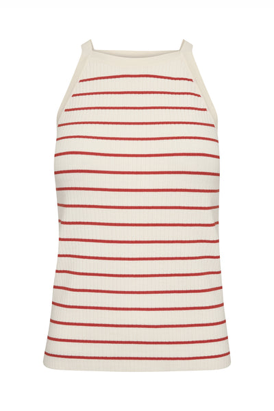 MMImanja Caliz Stripe Knit Top Spicy Orange - 176720 Thumbnail