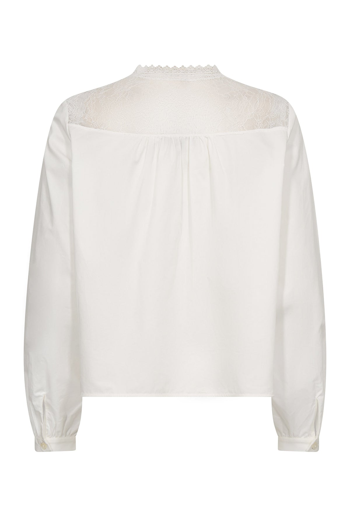 MMInda Cotton Lace Shirt ECRU - 177130