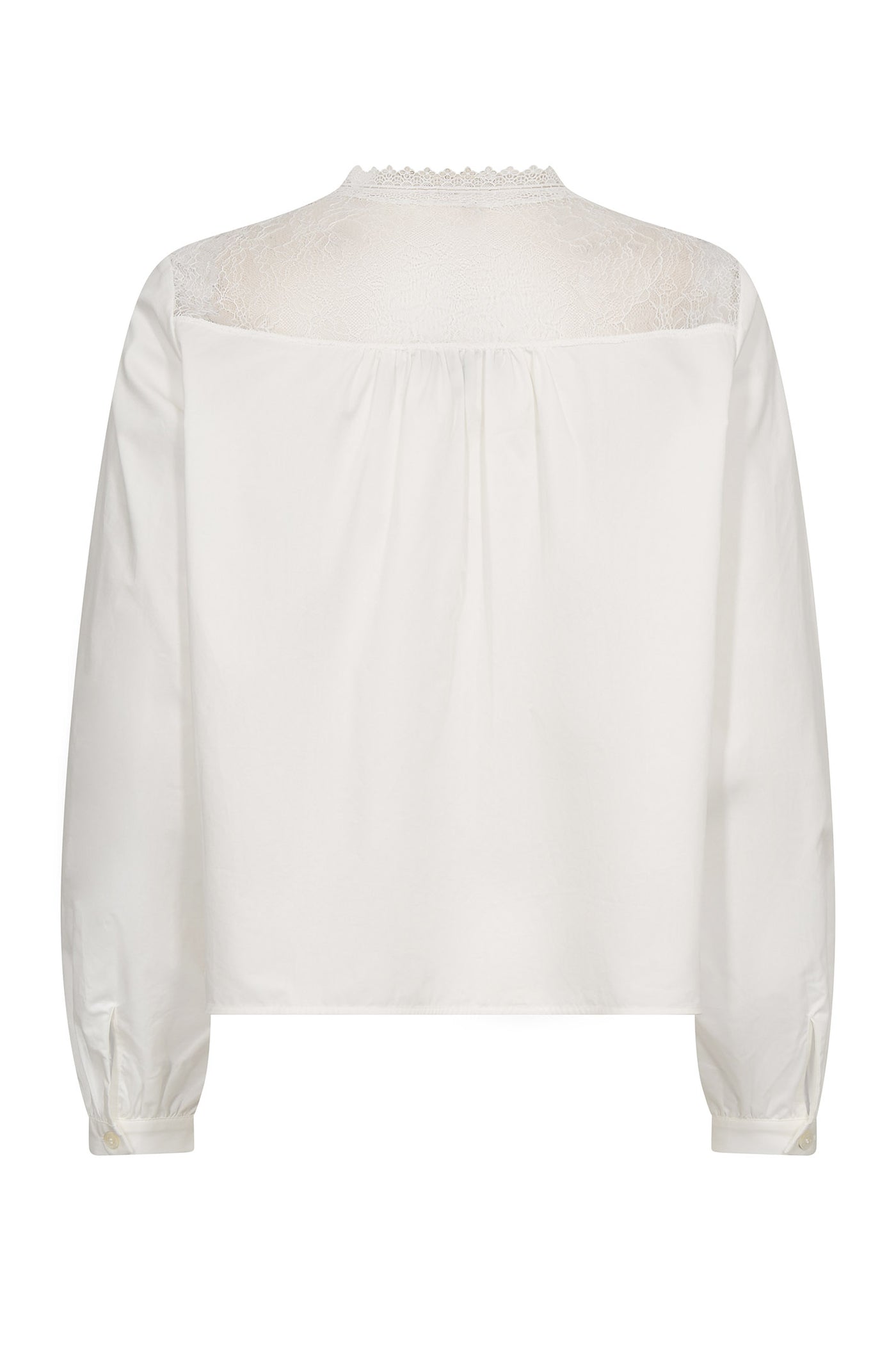 MMInda Cotton Lace Shirt ECRU - 177130