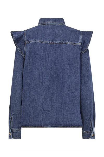MMIrina Denim Shirt DARK BLUE - 178710 Thumbnail
