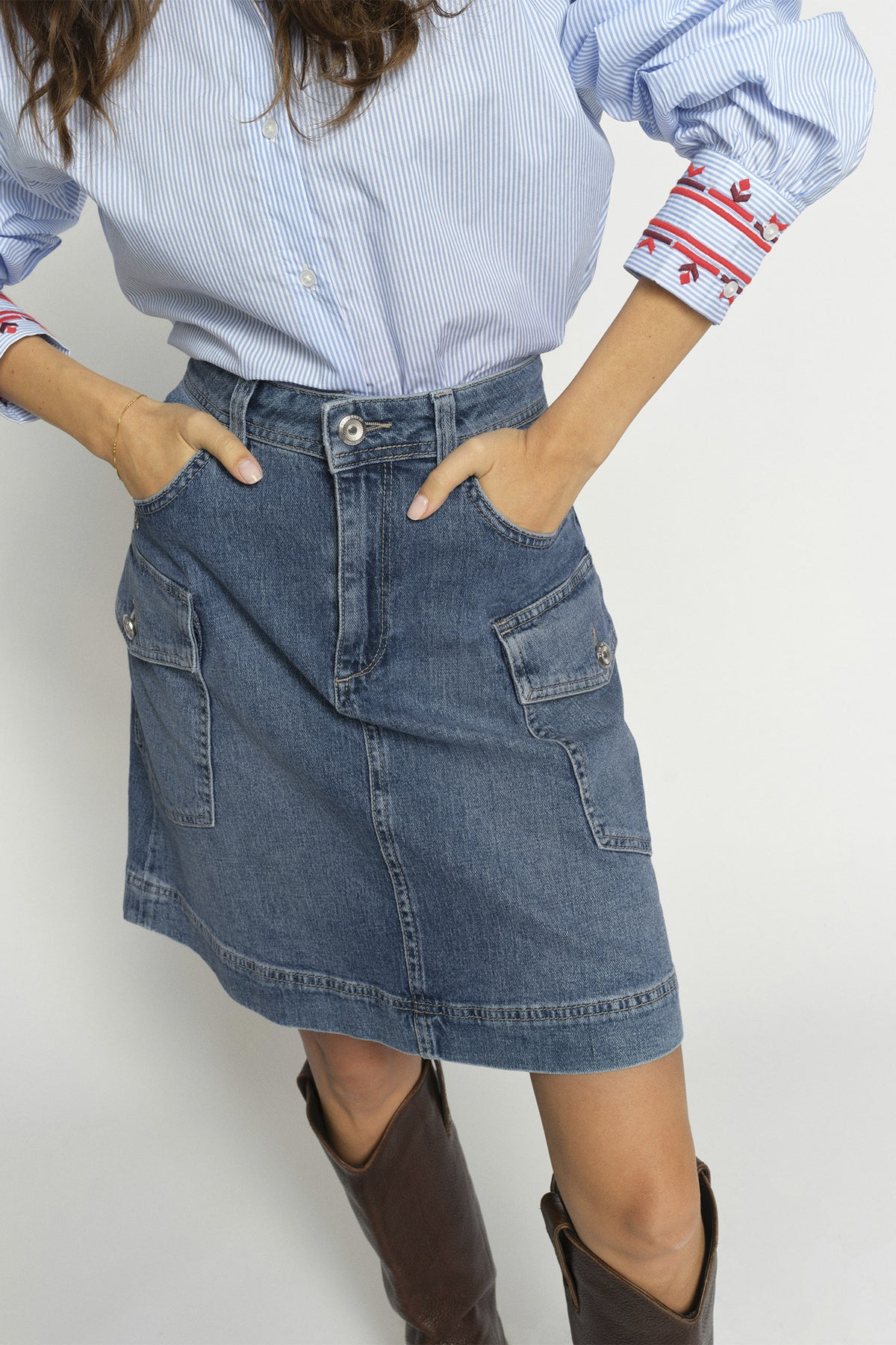 MMJacklyn Olesen Skirt Blue - 178540