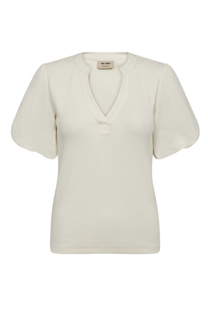 MMJada V-SS Puff Tee ECRU - 179020